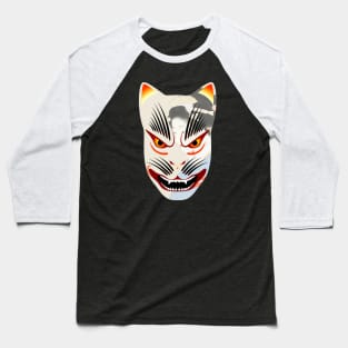 Kitsune fox mask Baseball T-Shirt